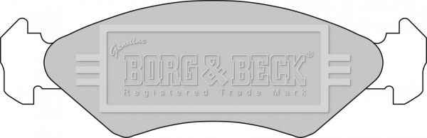 BORG & BECK stabdžių trinkelių rinkinys, diskinis stabdys BBP1112